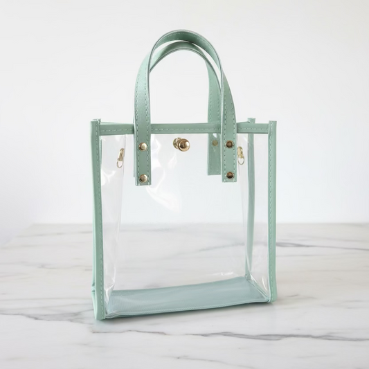 BIBLE BAG: All Clear with Mint Trim