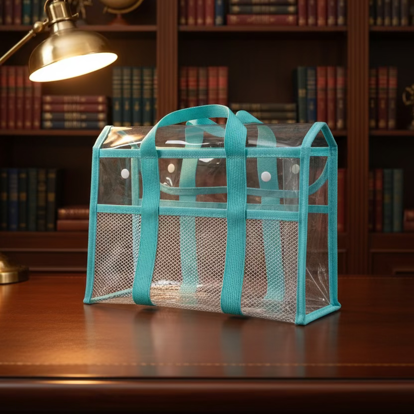 Bible bags: Clear Bible bag with Color Trim