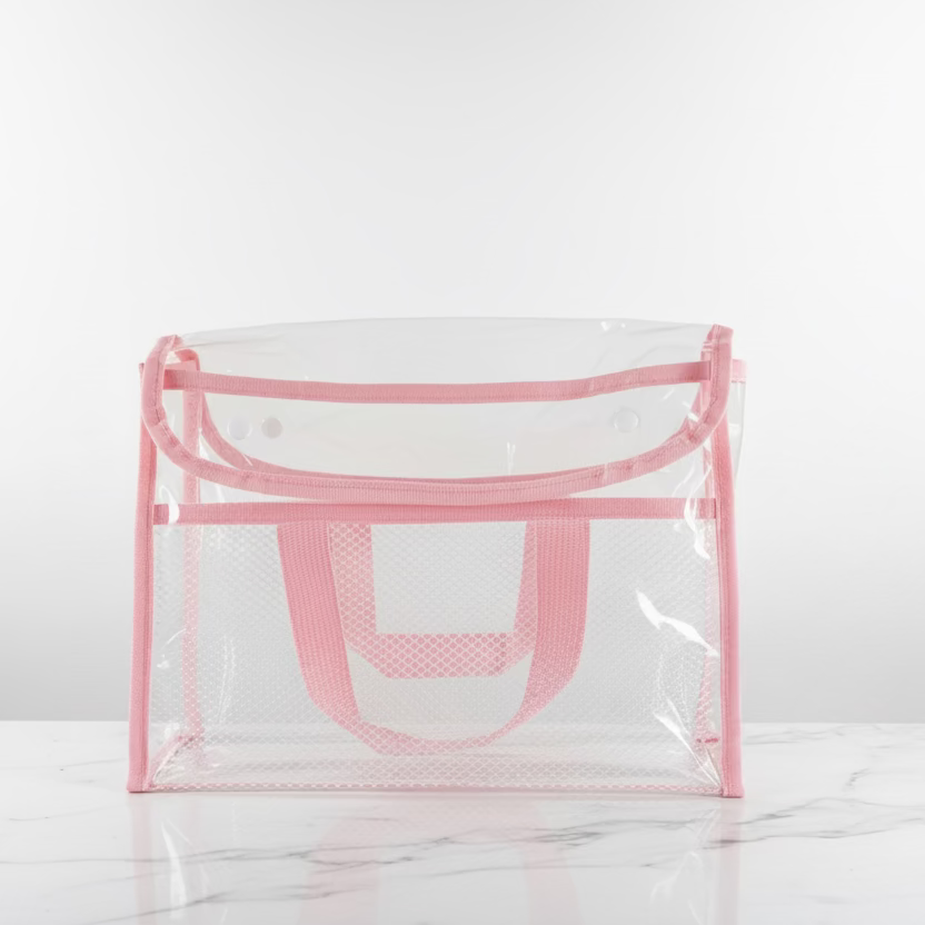 Bible bags: Clear Bible bag with Color Trim