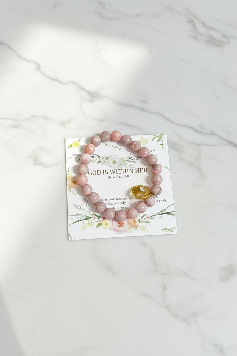 Bracelet: God is within her she will not fail